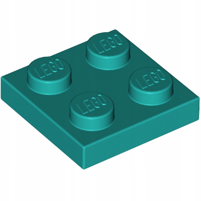

Lego Płytka 2x2 Turkusowa (3022/6249390) 1szt