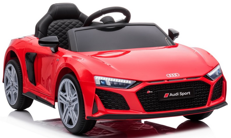 Audi R8 Spyder Na Akumulator Skóra Pilot Auto Miękkie Koła Eva samochód