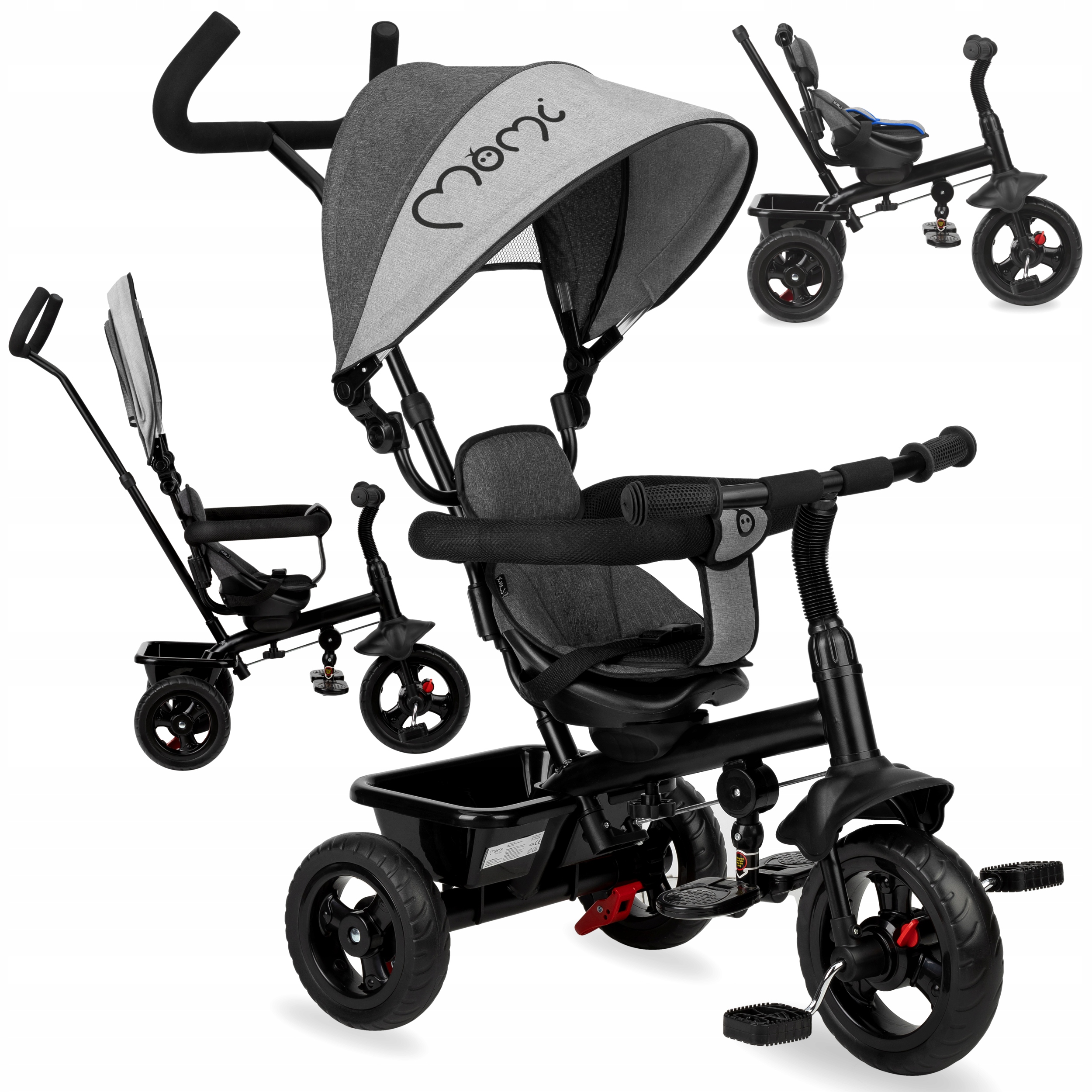 

Rowerek trójkołowy Wózek obracany360 pas MoMi Iris