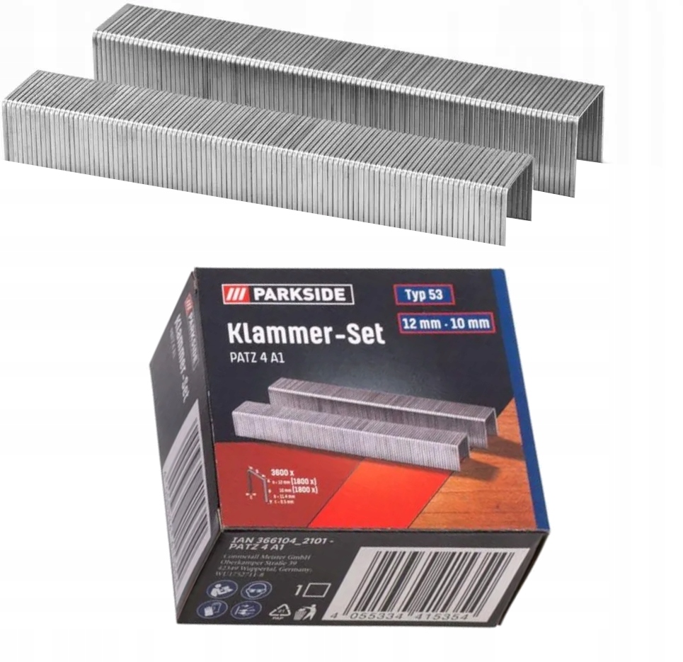 Zestaw zszywek PATZ 4 A1 Typ 53 12mm - 10mm Kod producenta PATZ 4 A1