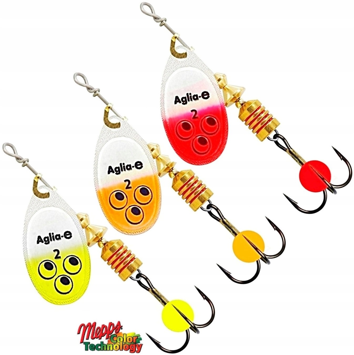 3 x MEPPS AGLIA E-BRITE Nr.2 / 4,5 gr