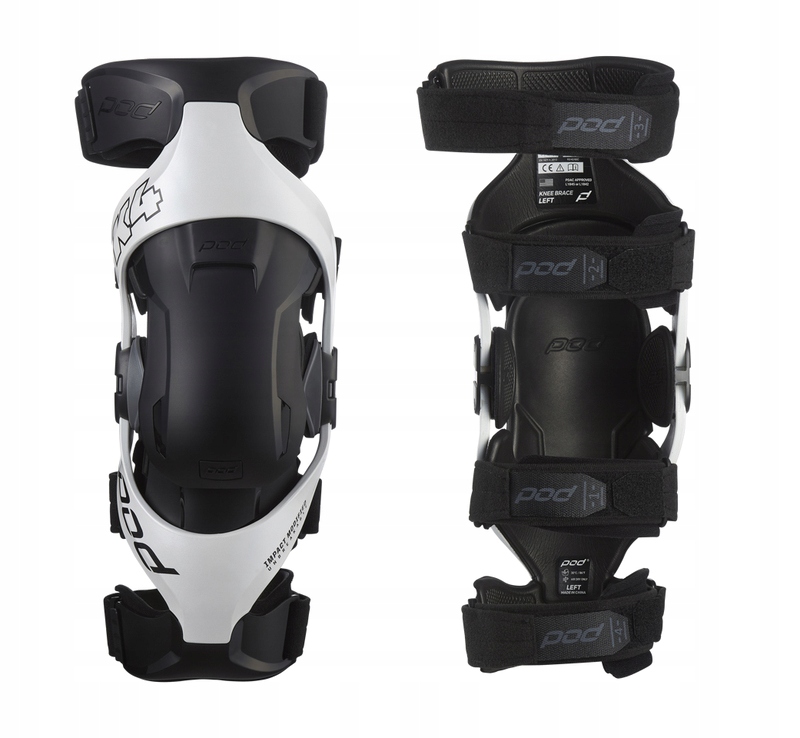 Pod K4 2.0 ortézy kolien biele (pár) M/L