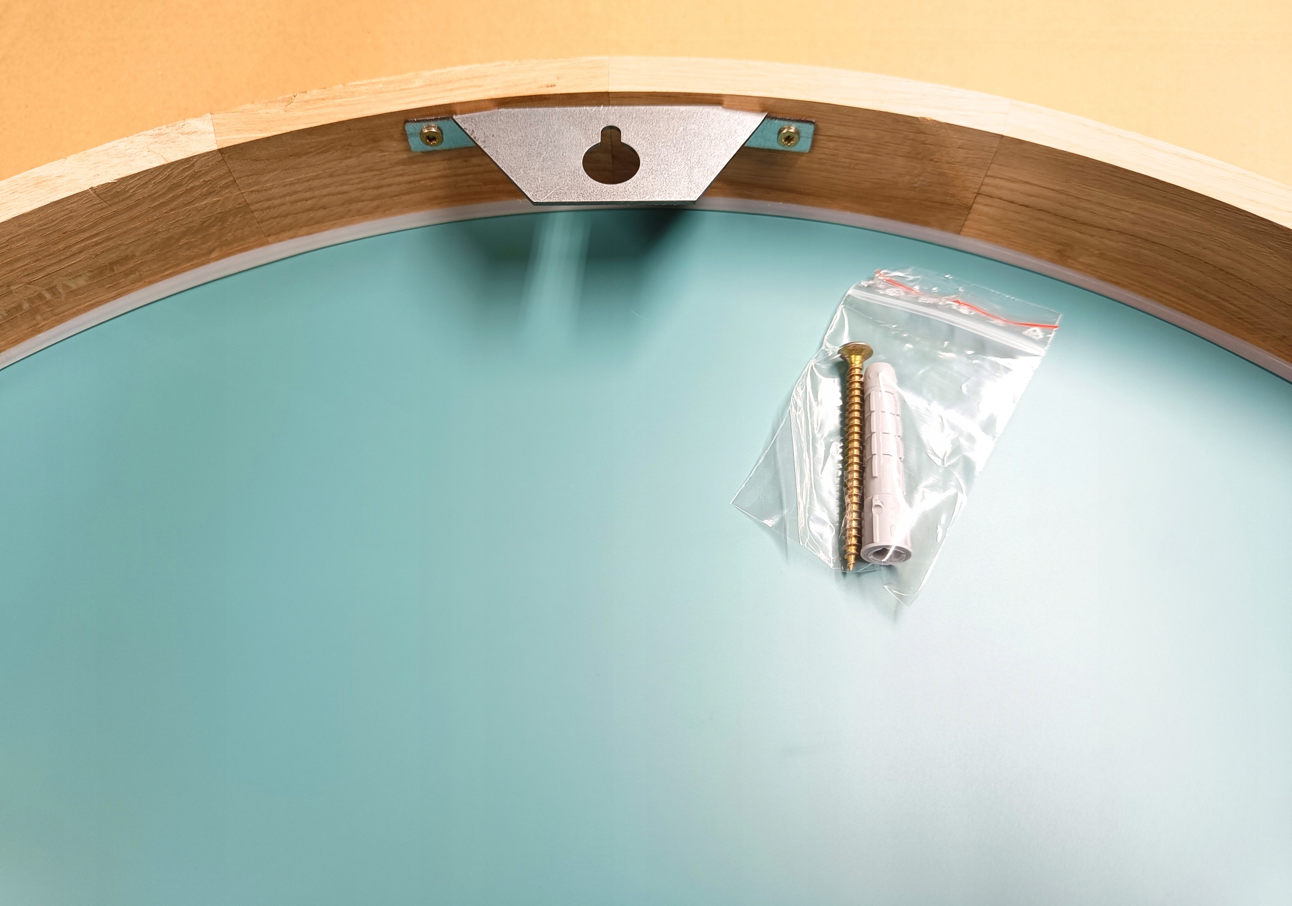 LUSTRO W DREWNIANEJ RAMIE OKRĄGŁE ŚCIENNE ŚR.800MM DREWNO DĄB DUŻE PIĘKNE Typ lustra ścienne