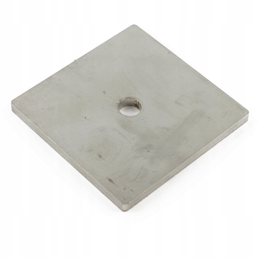 

Płytka nierdzewna 76x76 x 5 mm z otworem fi 10 mm