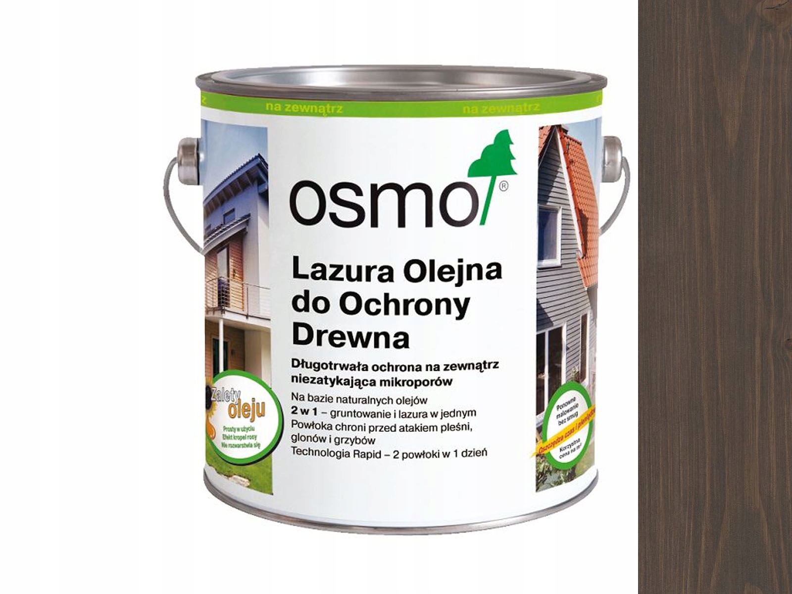 

Osmo 907 Lazura Ochronna do drewna Szary 0,125L