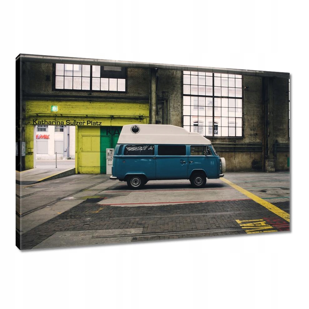 

Obrazy 90x60 Niebieski bus Auto