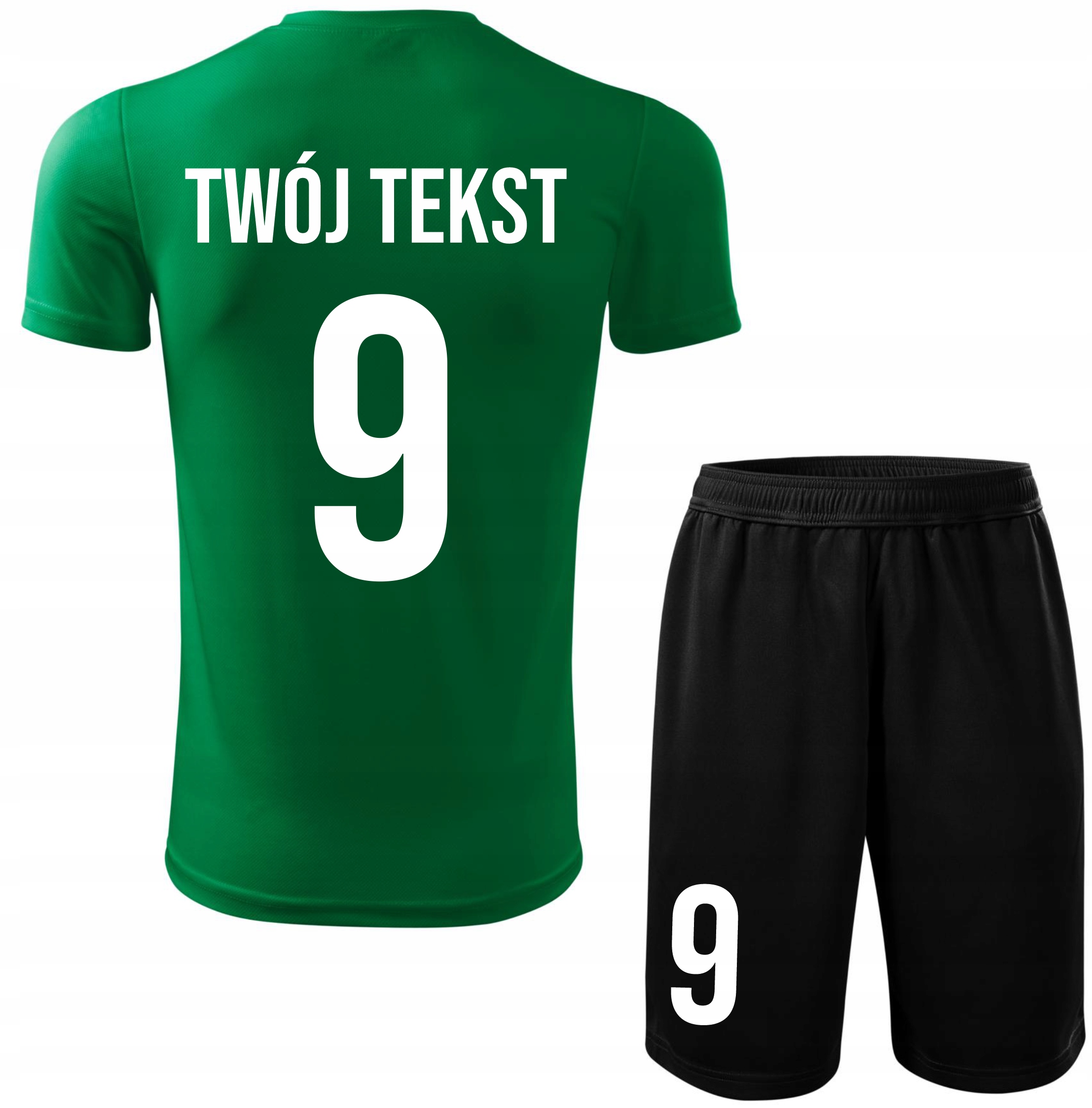 Strój piłkarski Z Własnym Imieniem i Numerem komplet sportowy Na Wf 134