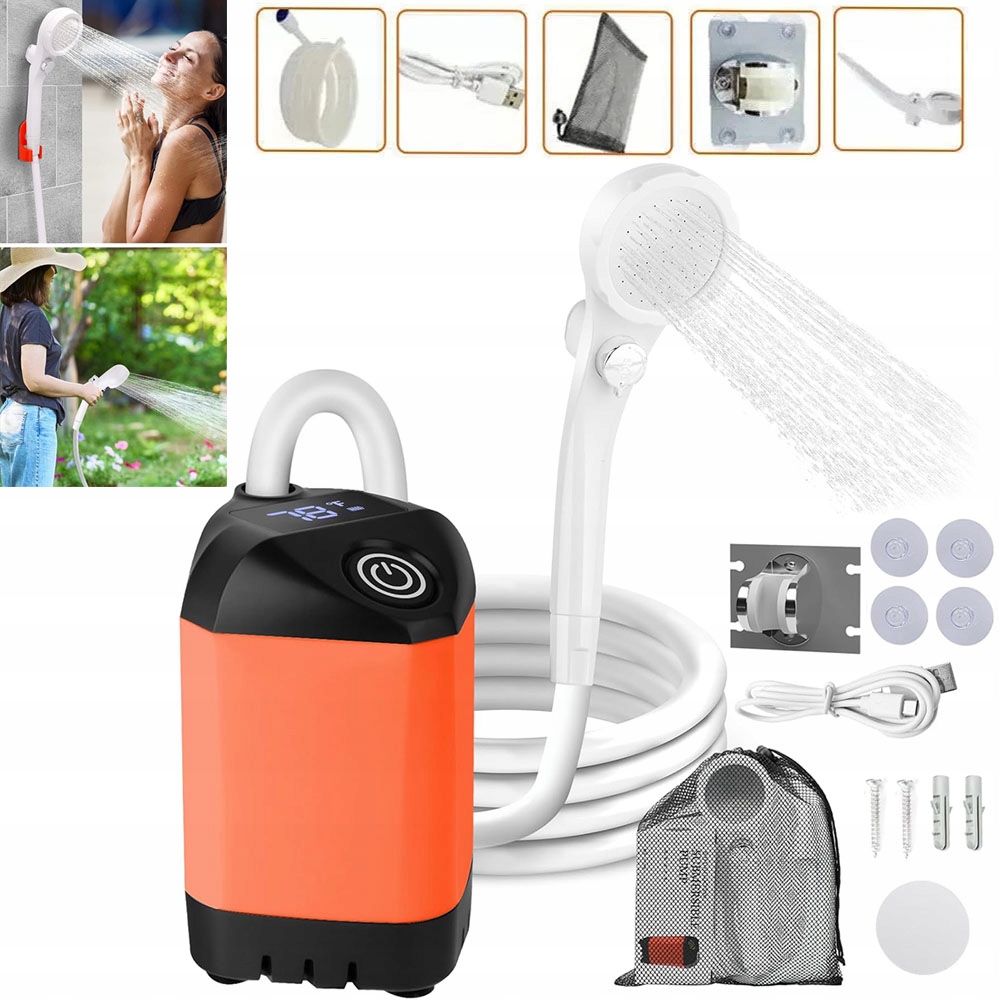 Přenosný Turistický Kempingový Sprchový Kout Outdoor s Akumulátor 4800 mAh