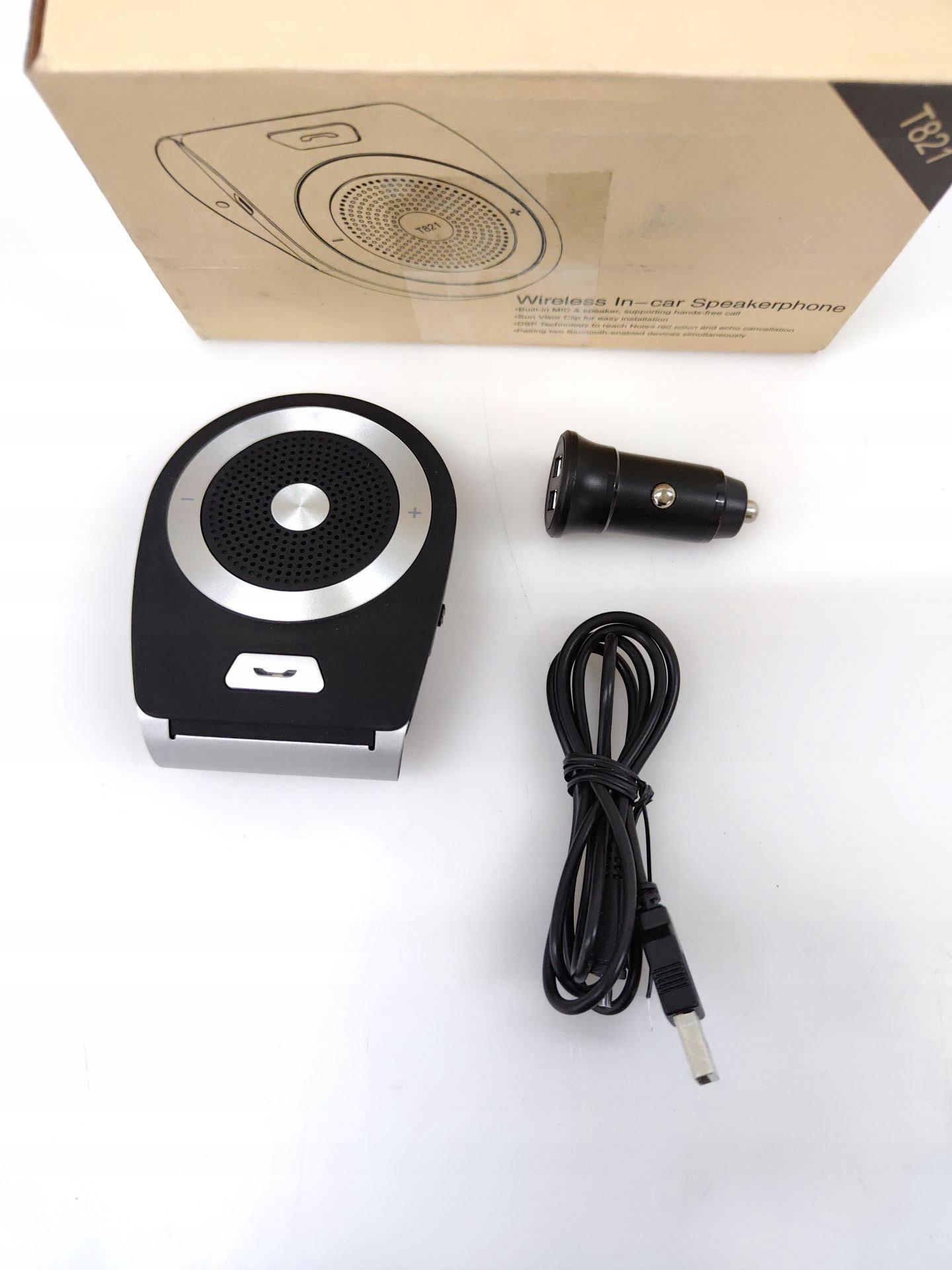 ZESTAW GŁOŚNOMÓWIĄCY BLUETOOTH 5.0 SAMOCHODOWY Marka inna