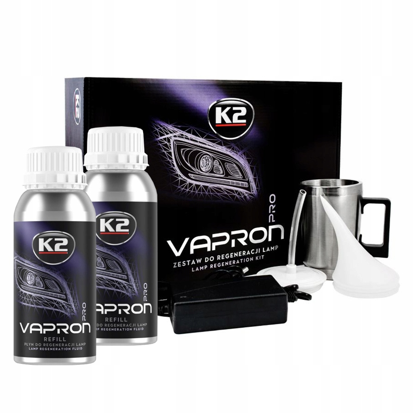 K2 VAPRON Zestaw do regeneracji lamp reflektorow