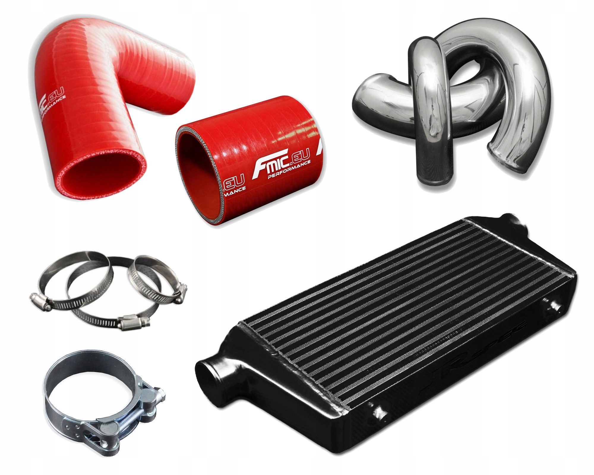 ICKIT-VW2-MAPJR-R - Интеркулер VW Passat 1.8 T Красный JRspec да
