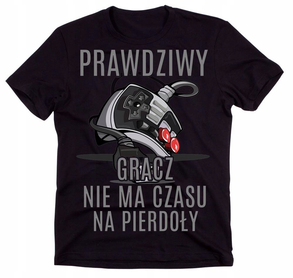 

T-shirt koszulka śmieszna dla gracza roz S