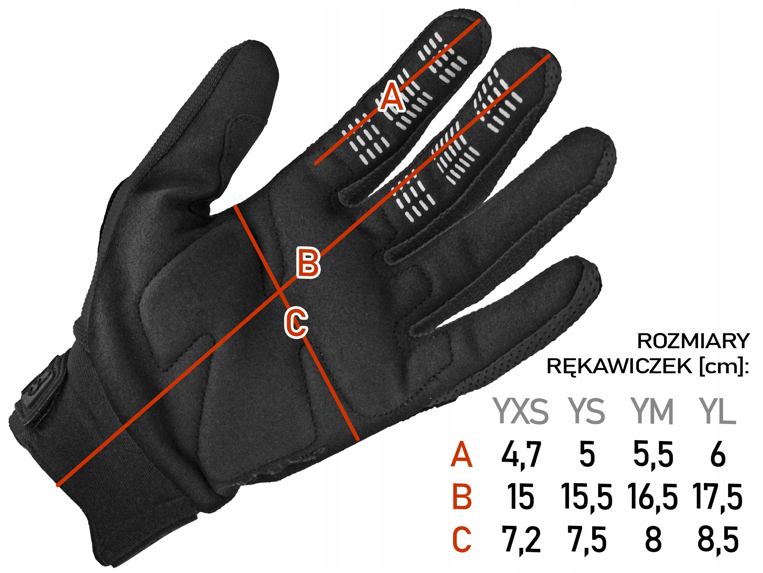 RĘKAWICZKI ROWEROWE FOX JUNIOR DIRTPAW CZARNE / ROZ. YXS Model JUNIOR DIRTPAW