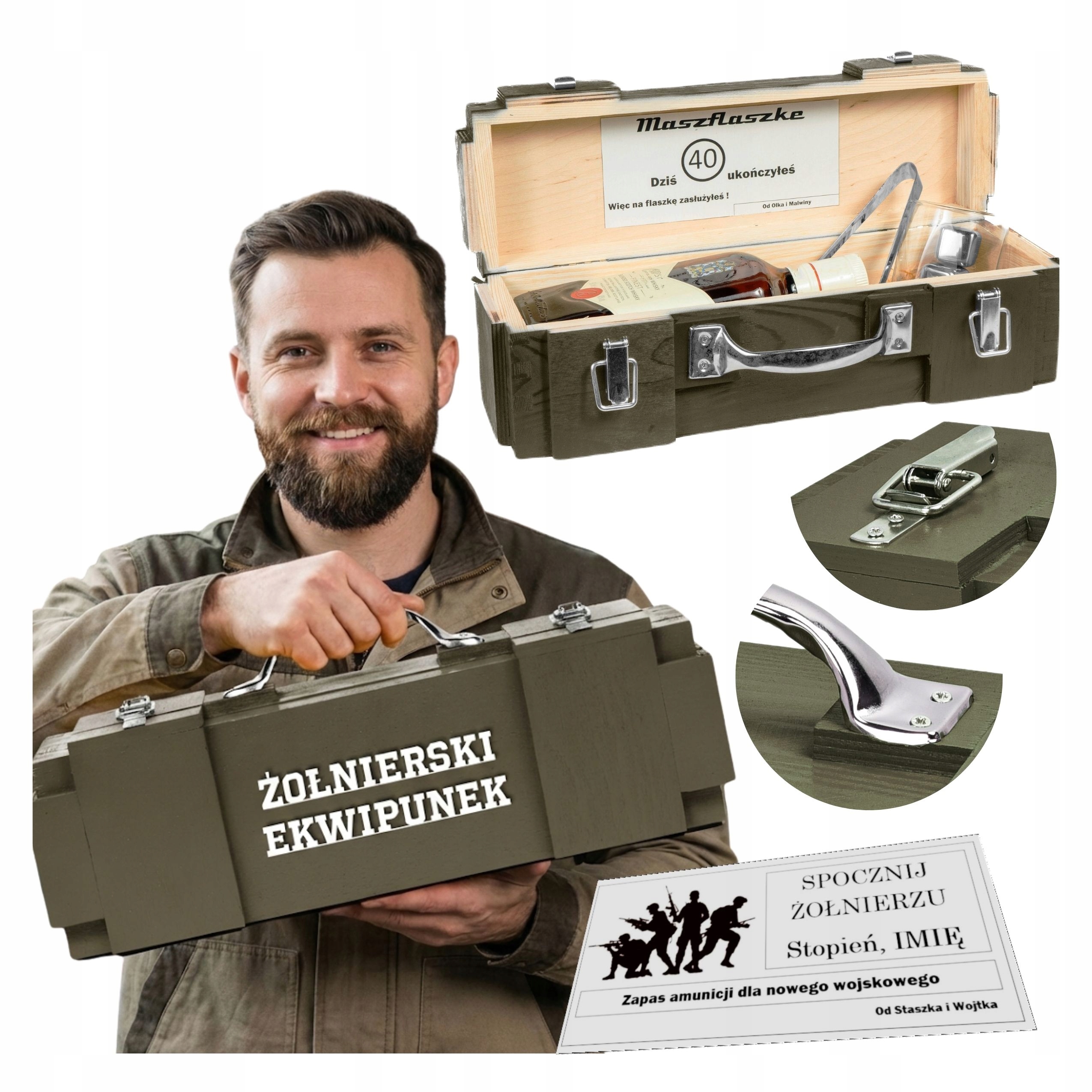 Dárek k narozeninám pro vojáka, vojenskou schránku, Vojenské Vybavení