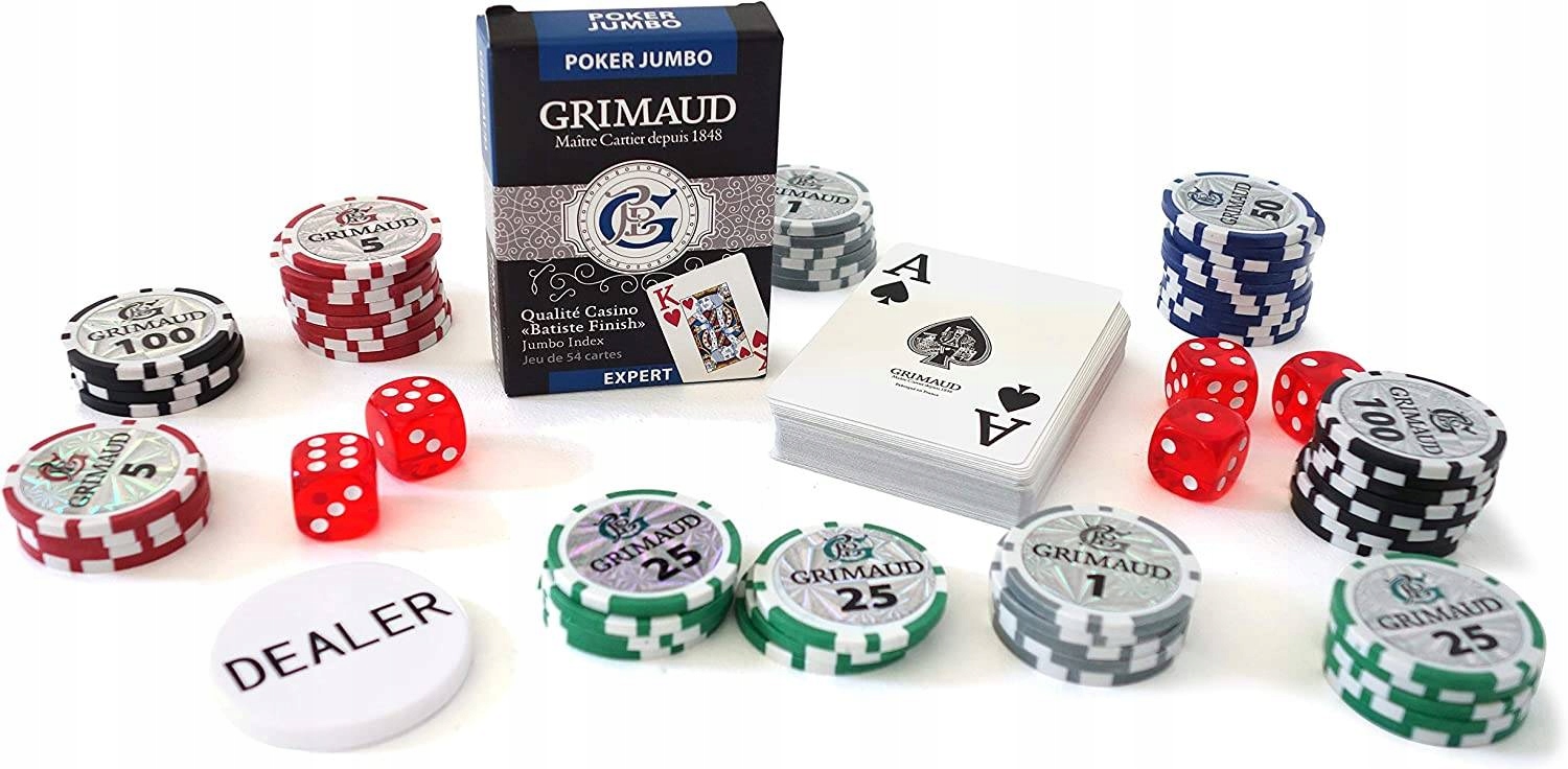 GRIMAUD MALLETTE ZESTAW DO GRY W POKERA 500żetonów Typ Podstawa
