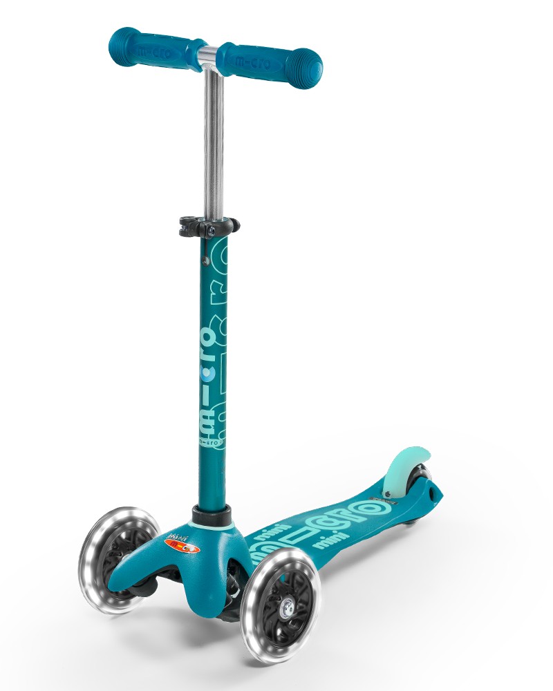 Hulajnoga Mini Micro Deluxe Led Aqua