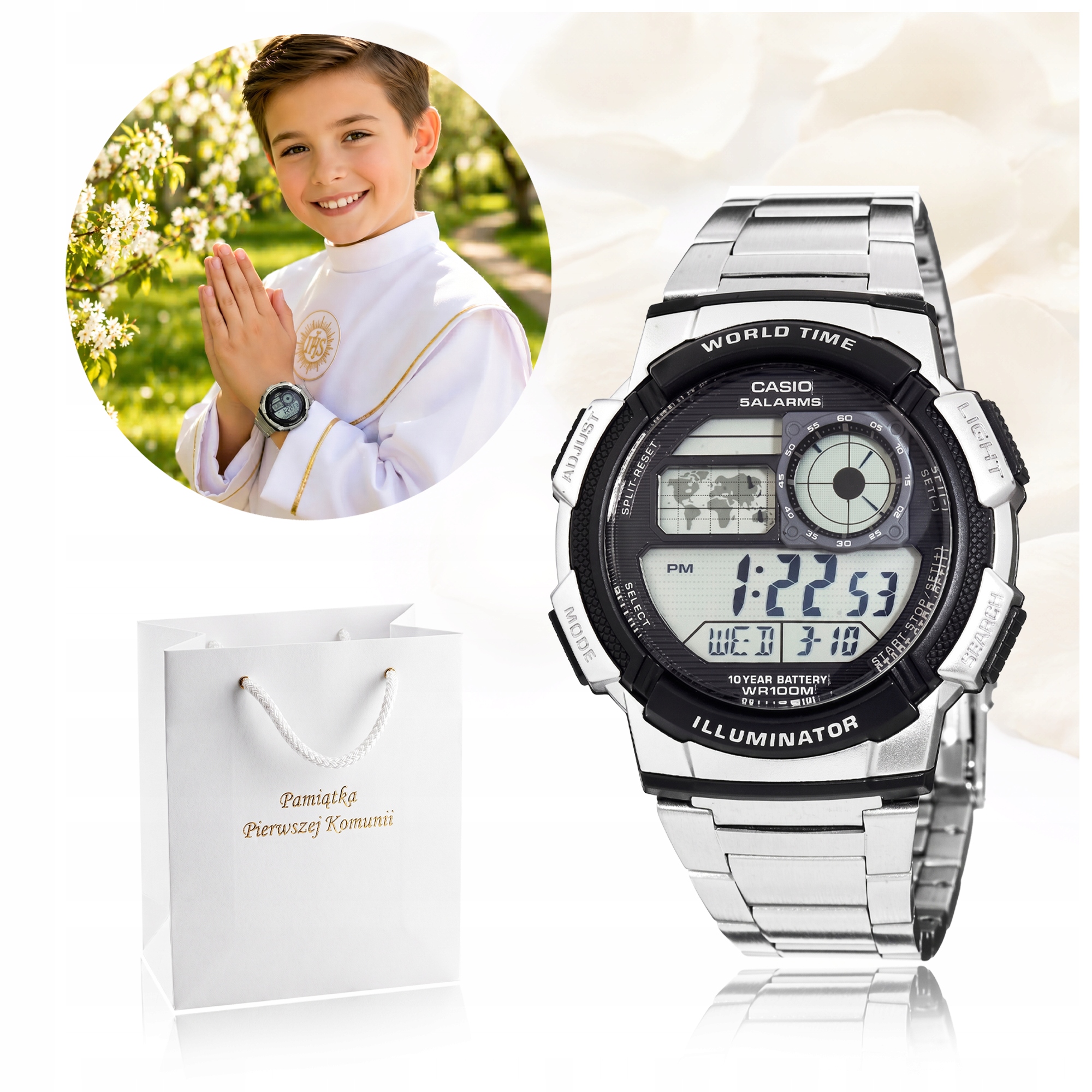 Elegantní Hodinky Casio Dárek K Přijímání Pro Chlapce Bonus Suvenýr