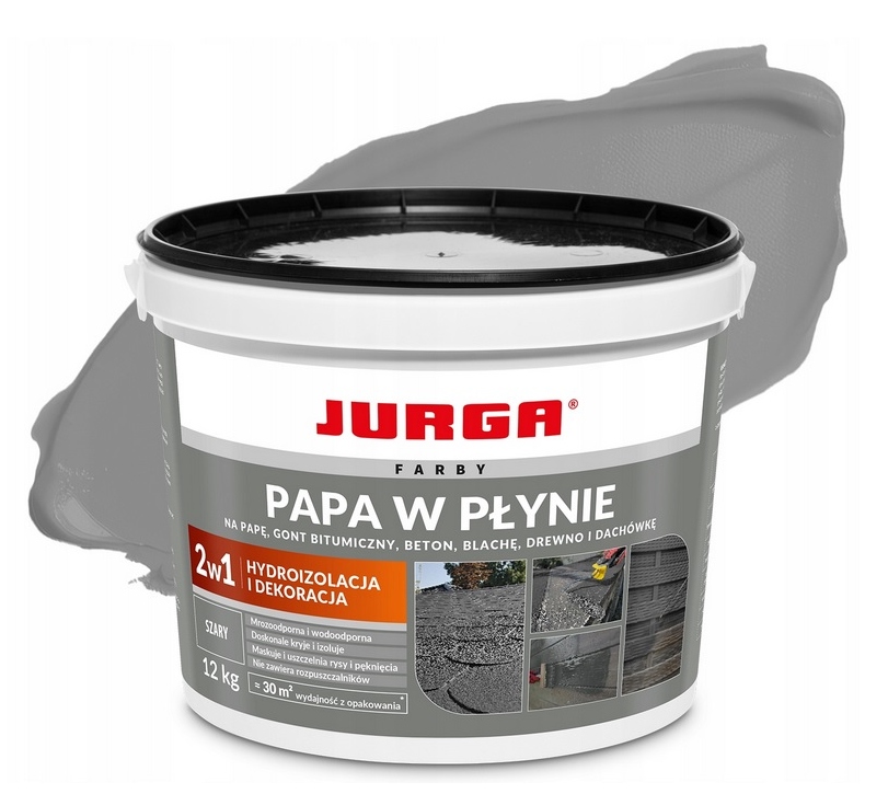 Jurga Papa W Płynie Uniwersalna Wodoodporna Farba Na Dach Ogrodzenia Szary