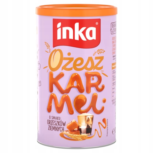 Levně Inka Ožekarmel Rozpustná káva káva s příchutí arašídů