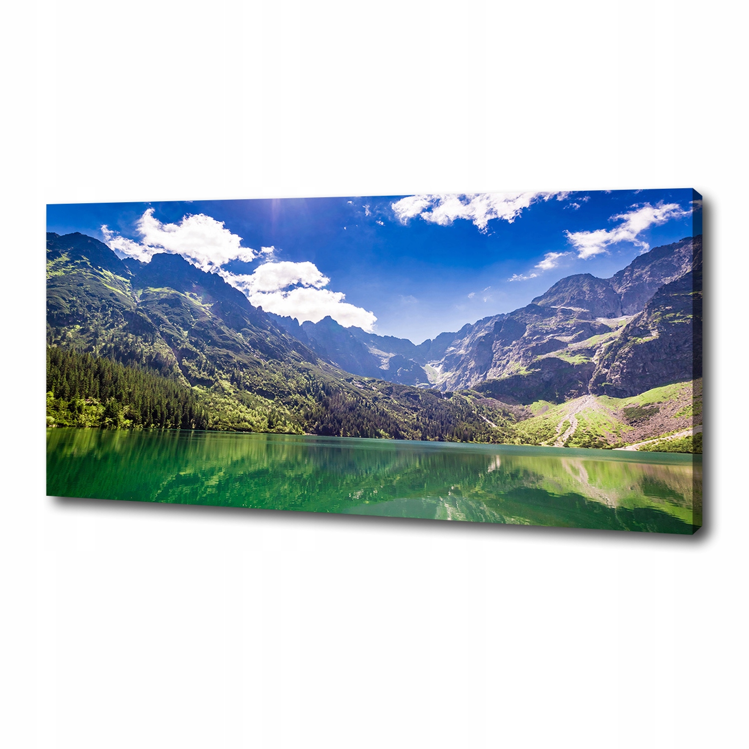

Foto obraz na płótnie Morskie oko Tatry 125x50 cm