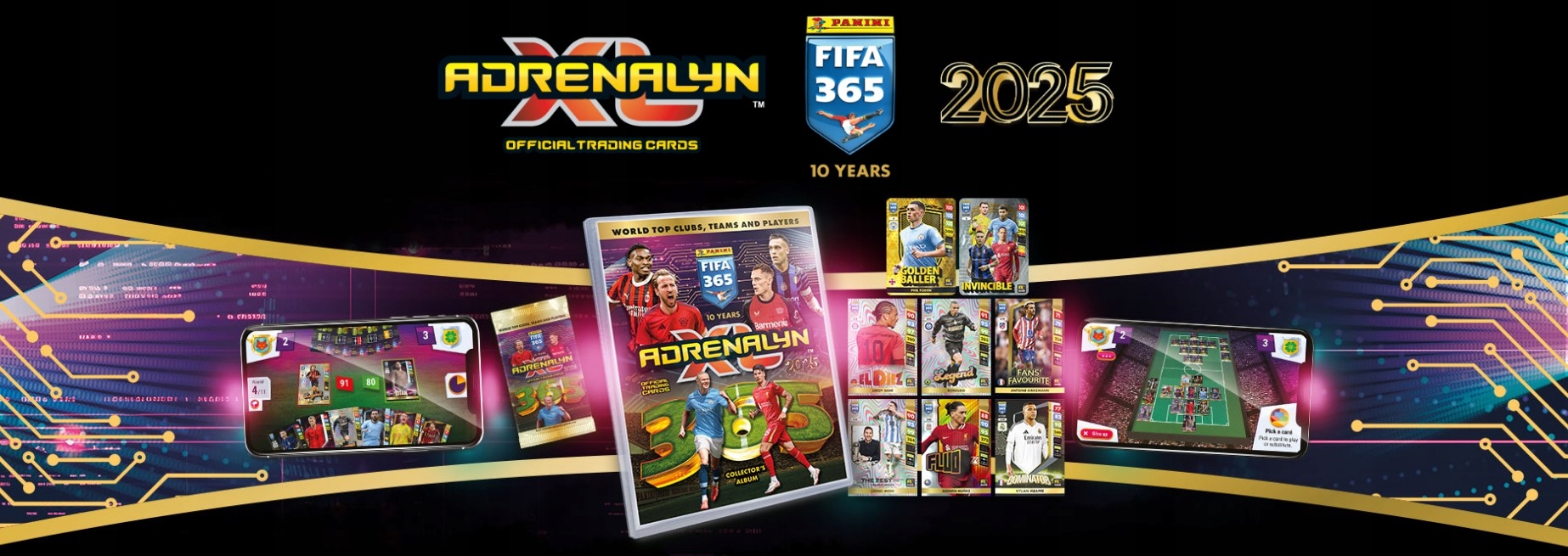 Album Fifa 365 2025 Panini Zestaw Startowy Karty Piłkarskie 10 Lecie
