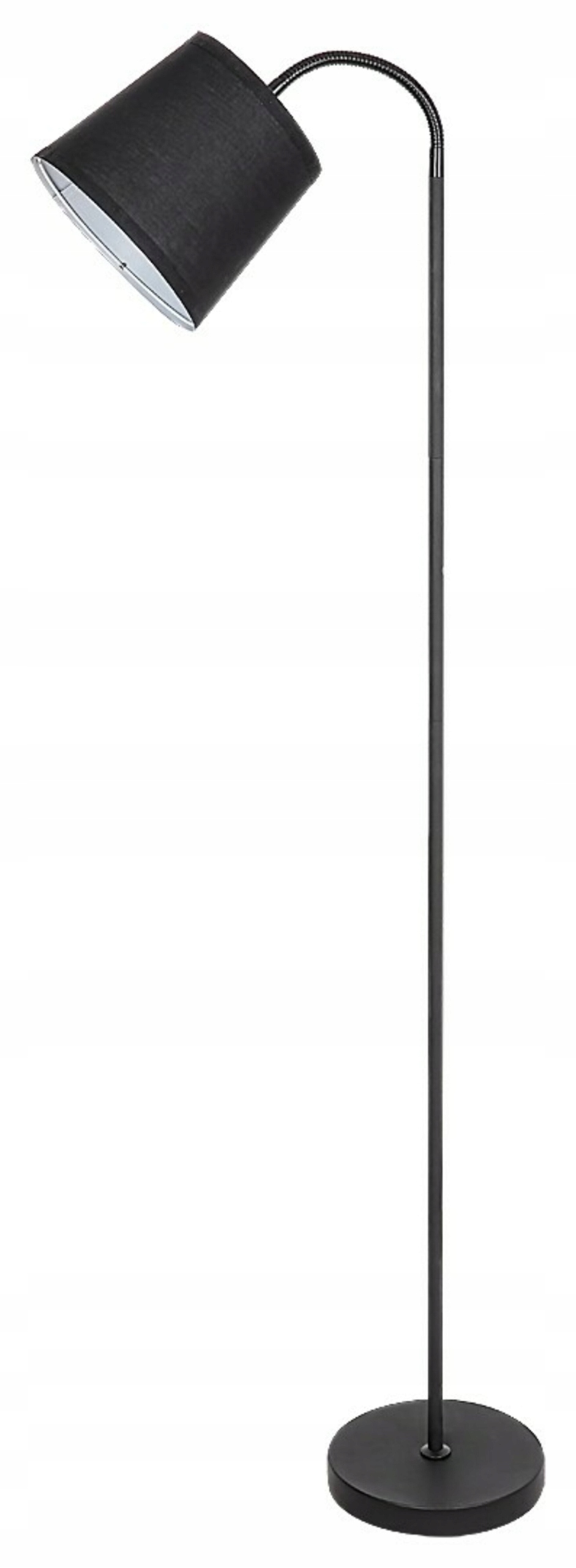 Stojacia lampa Rabalux Godric E27, 141 cm, čierna, moderný design