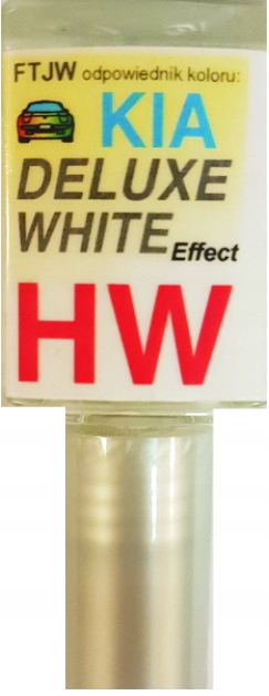 KIA HW DELUXE WHITE LAKIER ZAPRAWKA DO RYS ARA 10 ML