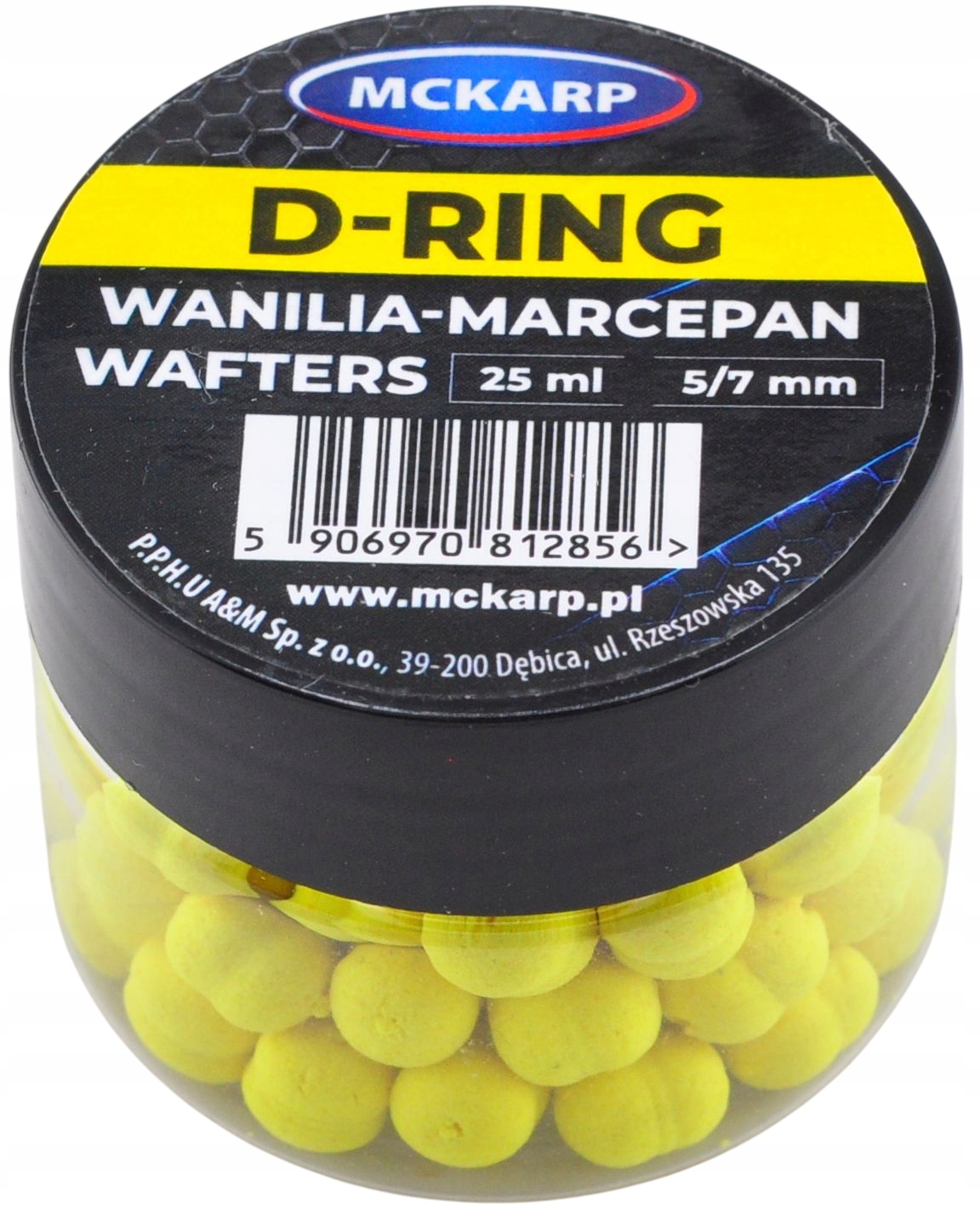 Przynęta naturalna wafters McKarp d-ring wanilia-marcepan