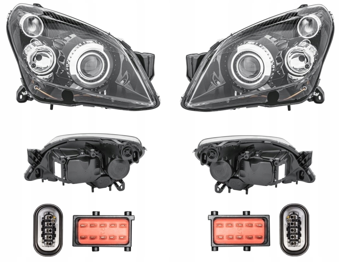 REFLEKTOR LAMPA OPEL ASTRA H 03-12 KSENON L+P