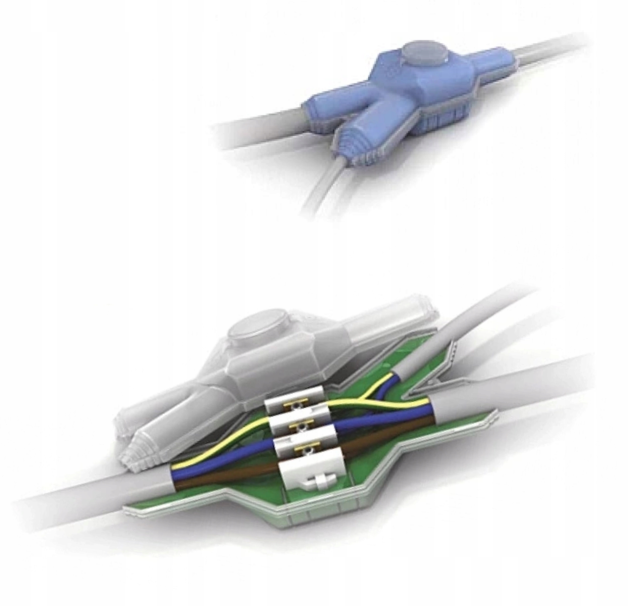Živá káblová mufa pre rozbočovacie spojenia 6-16/2,5-16 mm IPX8 s konektorom