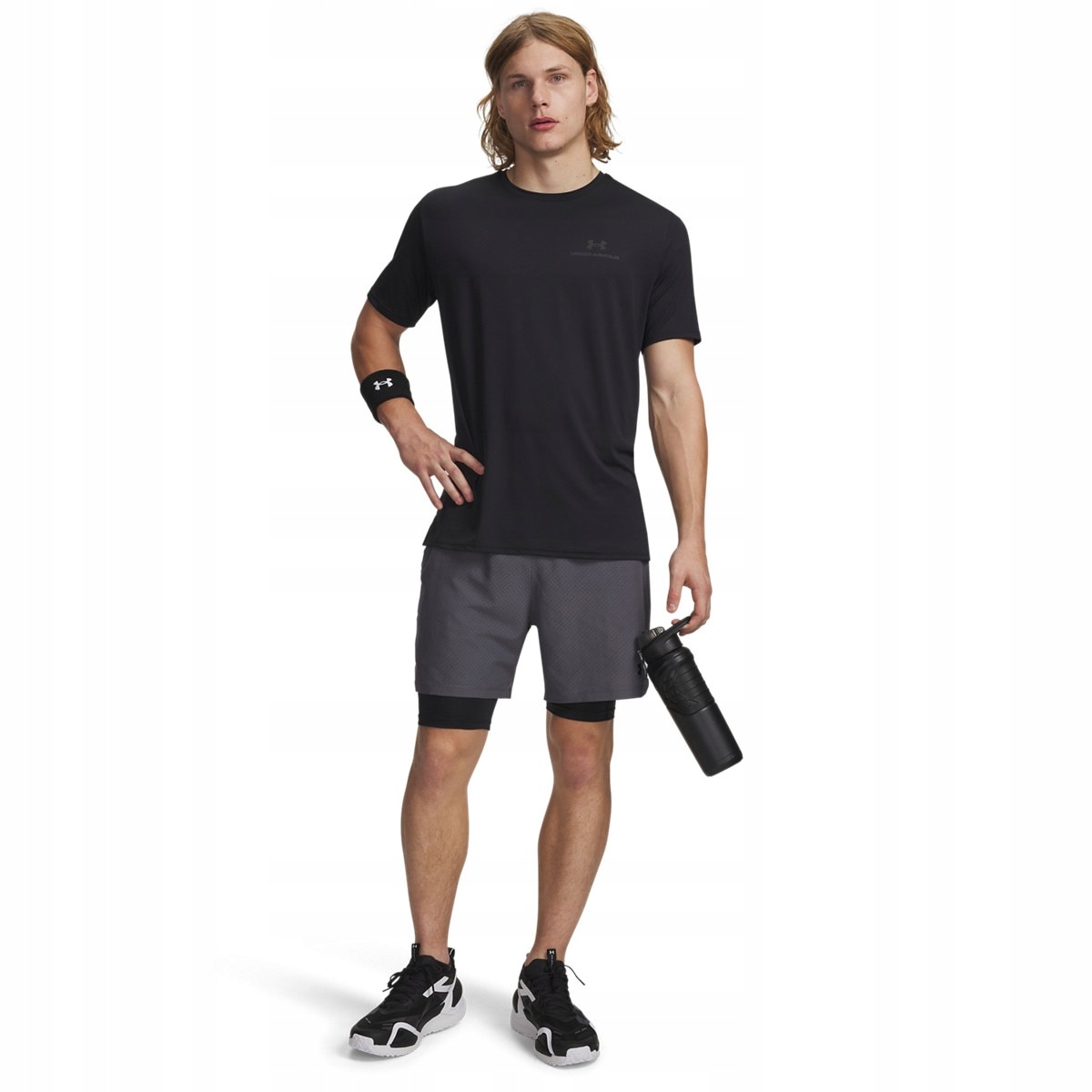 Męskie spodenki 2w1 Under Armour Ua Vanish Wven Short 2.0 2n1 Szary M