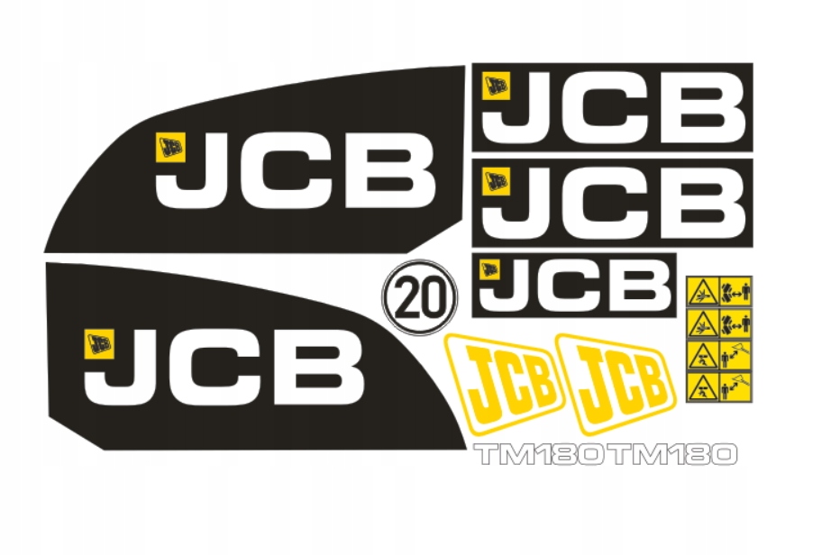 Samolepky s nálepkou Jcb Tm 180