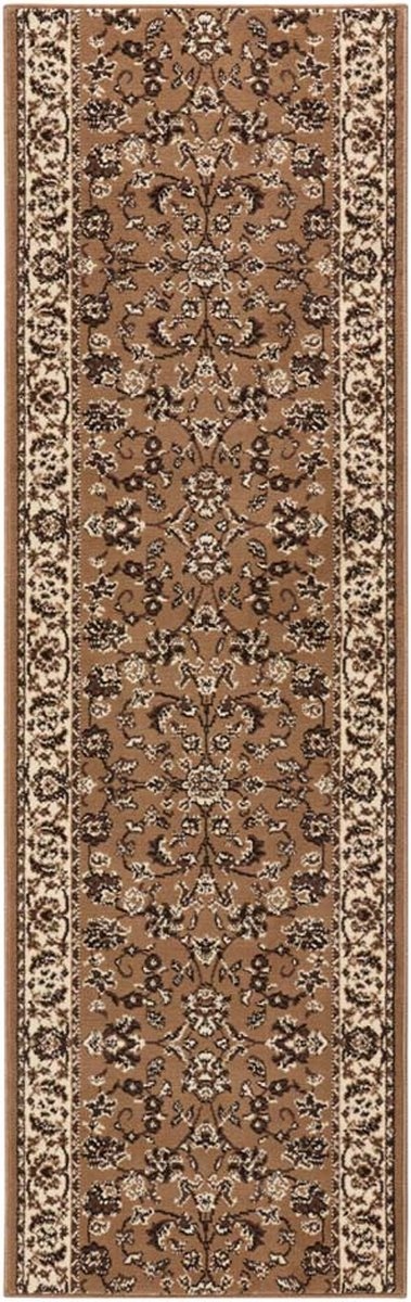 Koberec Běhoun 80x400 cm do chodby-předsíně tradiční béžovo krémový