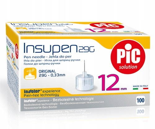 

Pic Insupen 29G 12 mm 100 szt igły do penów