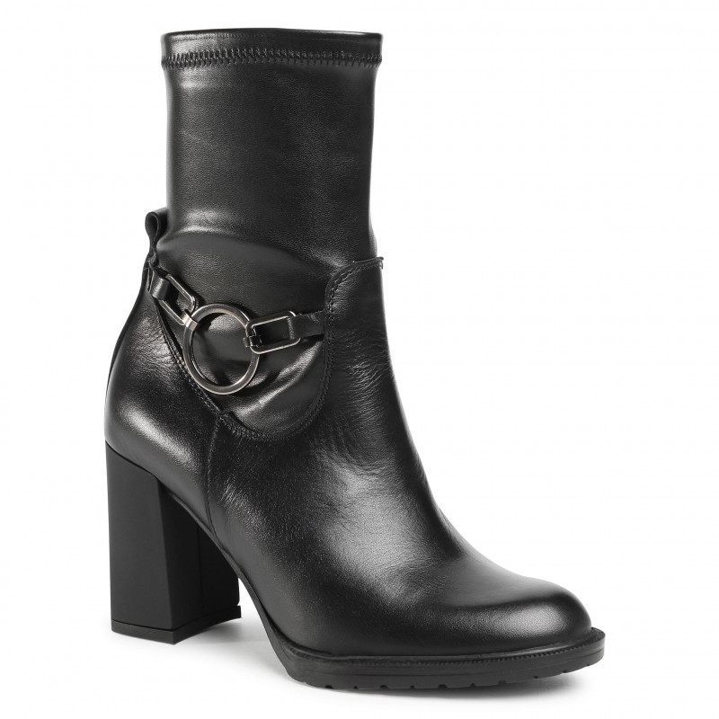 Dámské kotníkové boty na podpatku nad kotník kožené dámské boty Karino 40