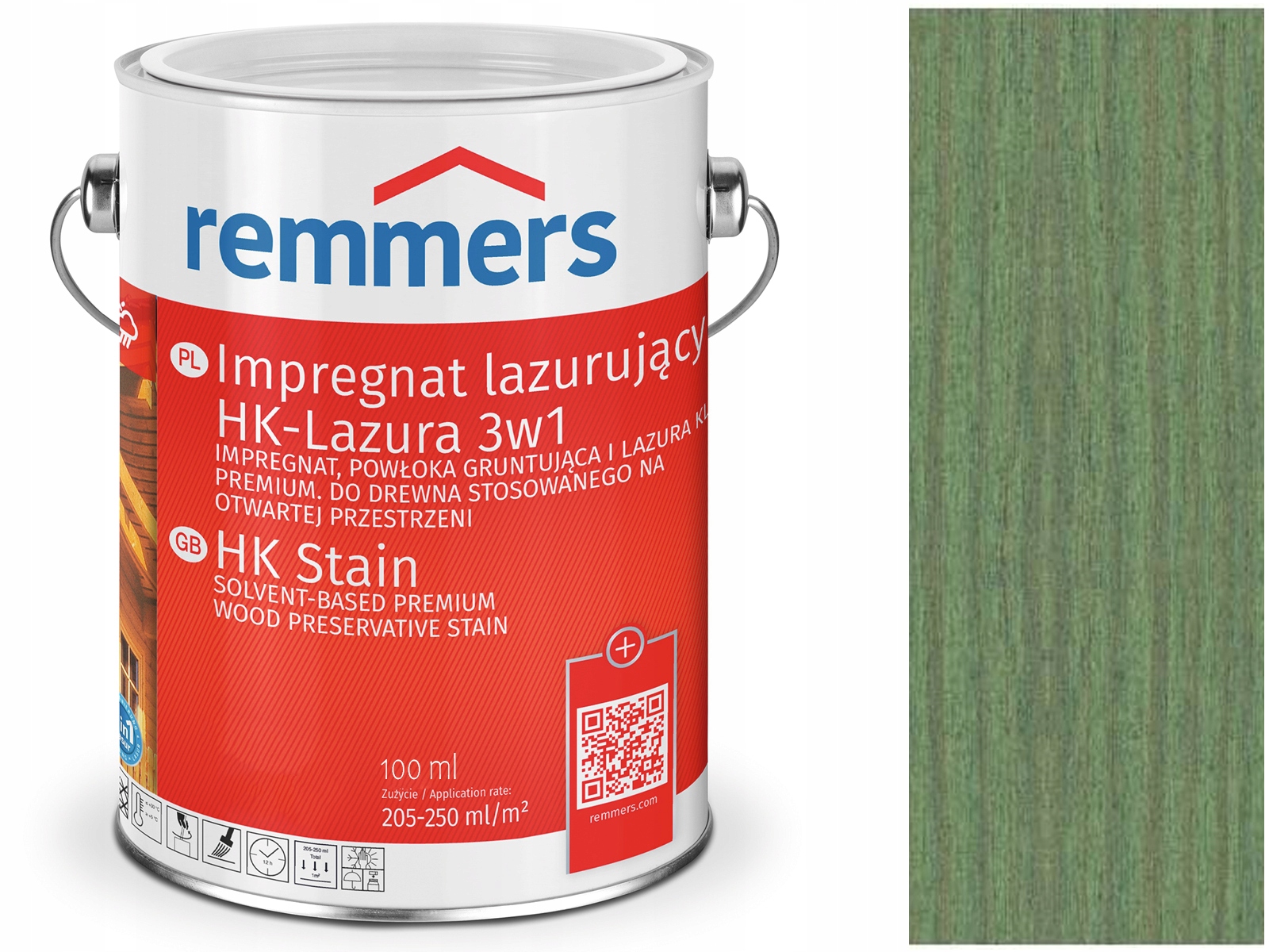 

Remmers HK-Lasur impregnat do drewna Zielony 100ml
