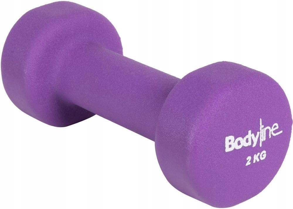 Hantle powlekane/gumowane stałe BodyLine 1x 2 kg
