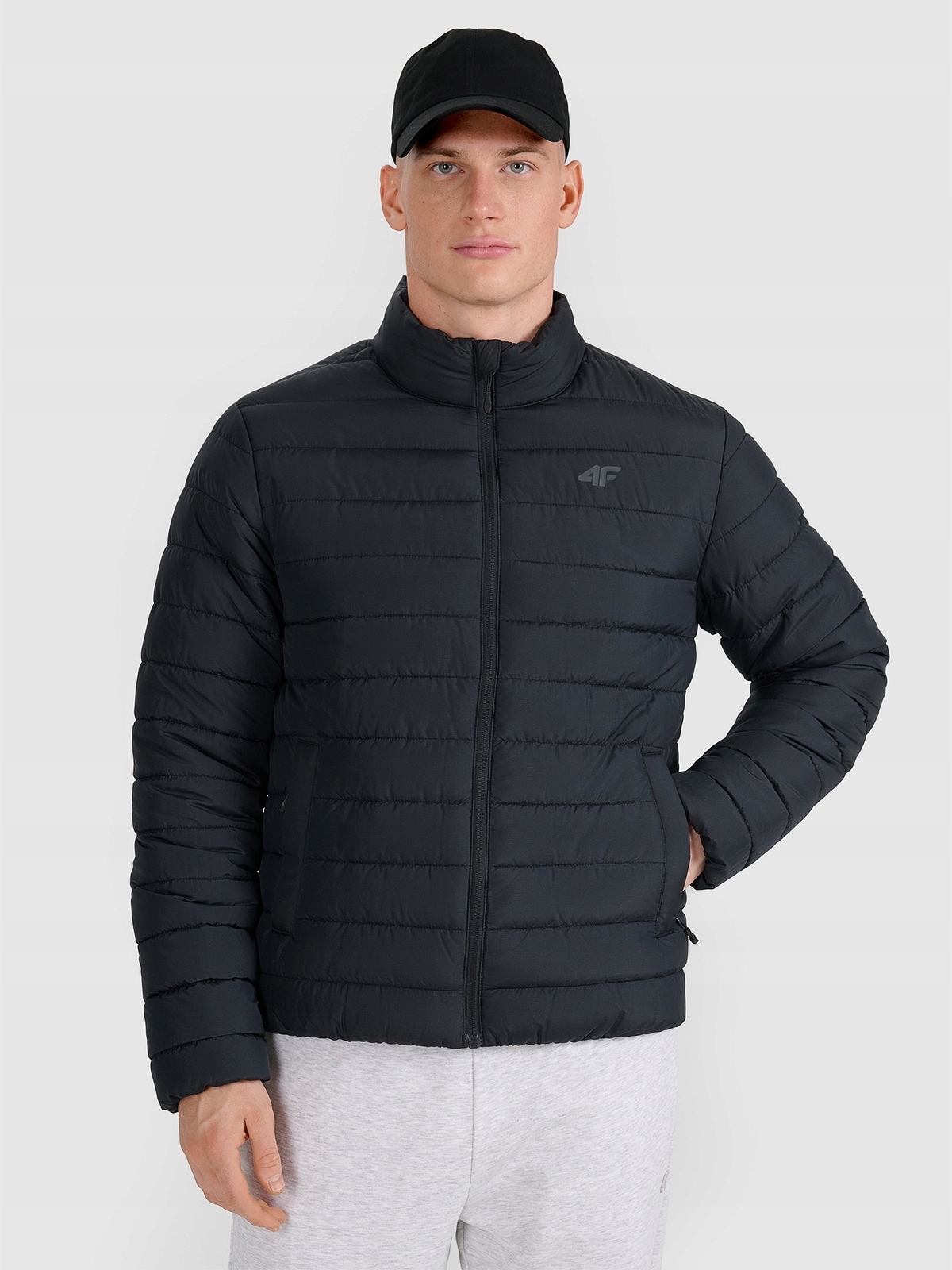 4F Pánská trekingová bunda Černá XXL