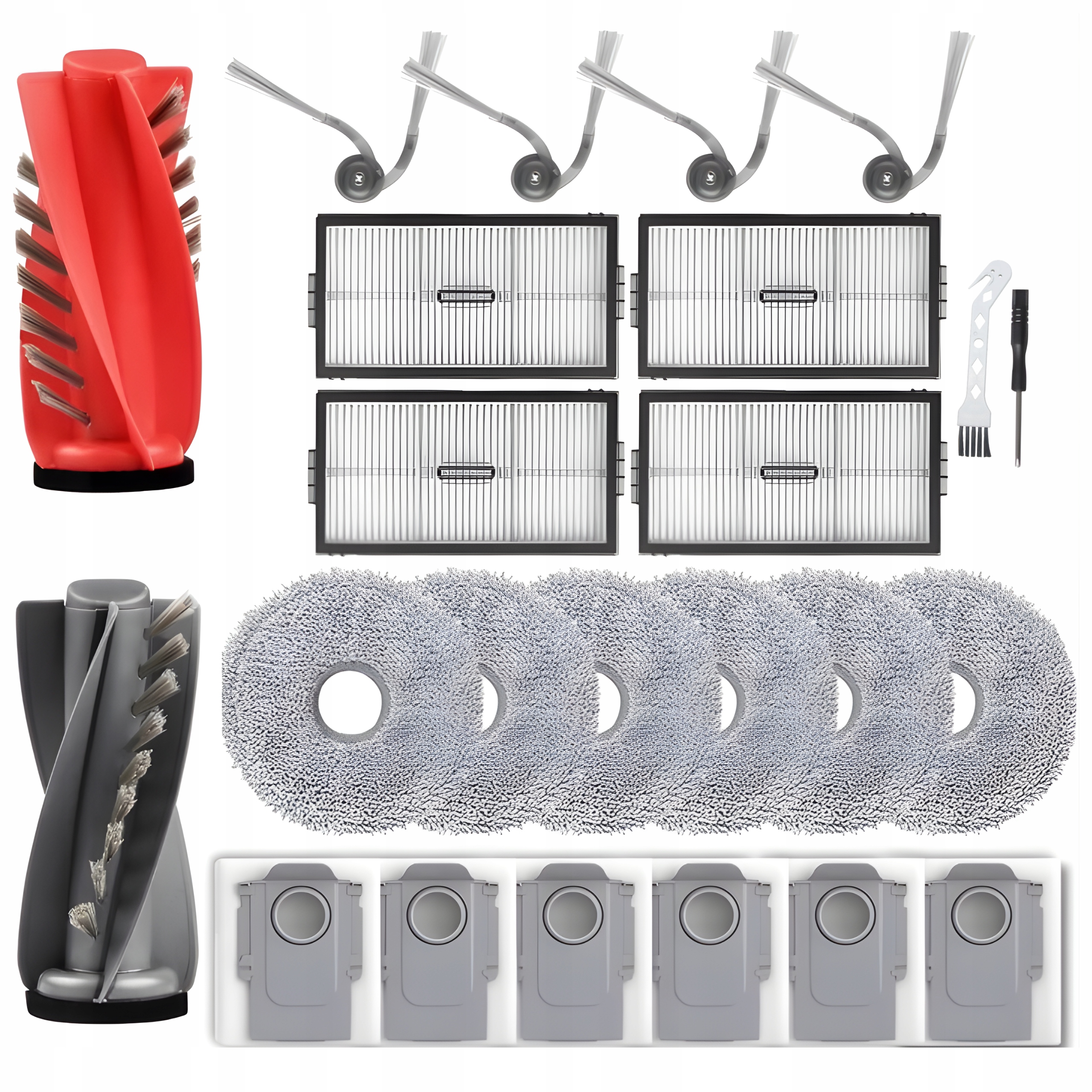 Zestaw akcesoriów do Roborock Saros 10R Qrevo Edge T Filtry Szczotki Mopy