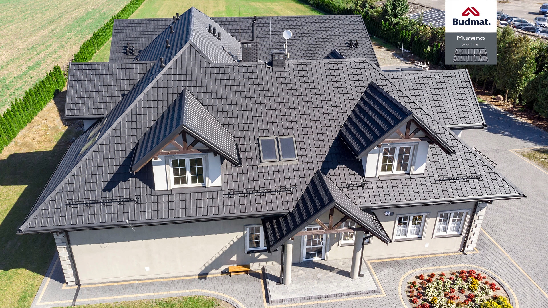 BLACHODACHÓWKA MODUŁOWA PŁASKA BUDMAT MURANO X-MAT Szerokość produktu 1195 cm