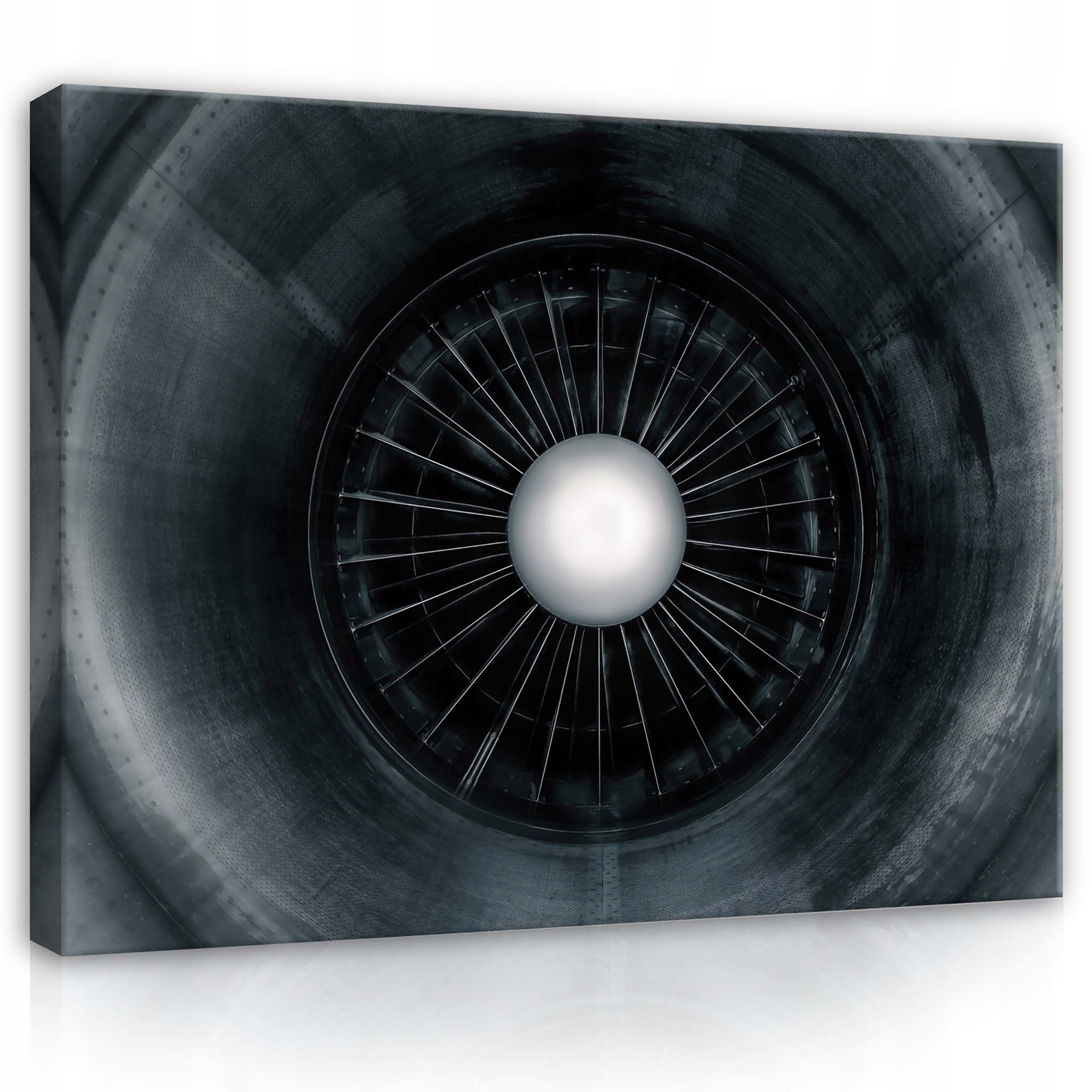 Obraz 80x60 Turbína motor letectví technologie kov inženýrství výkon