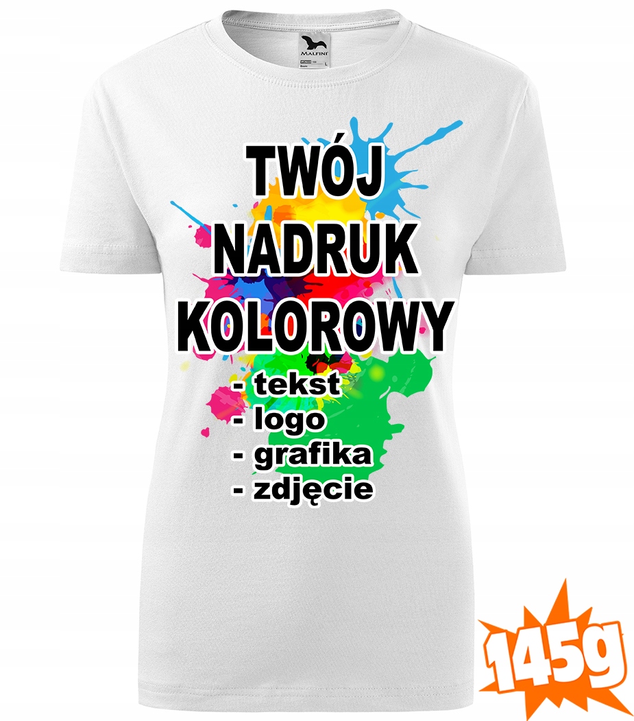 

Koszulka damska Z Własnym Nadrukiem Grafika L