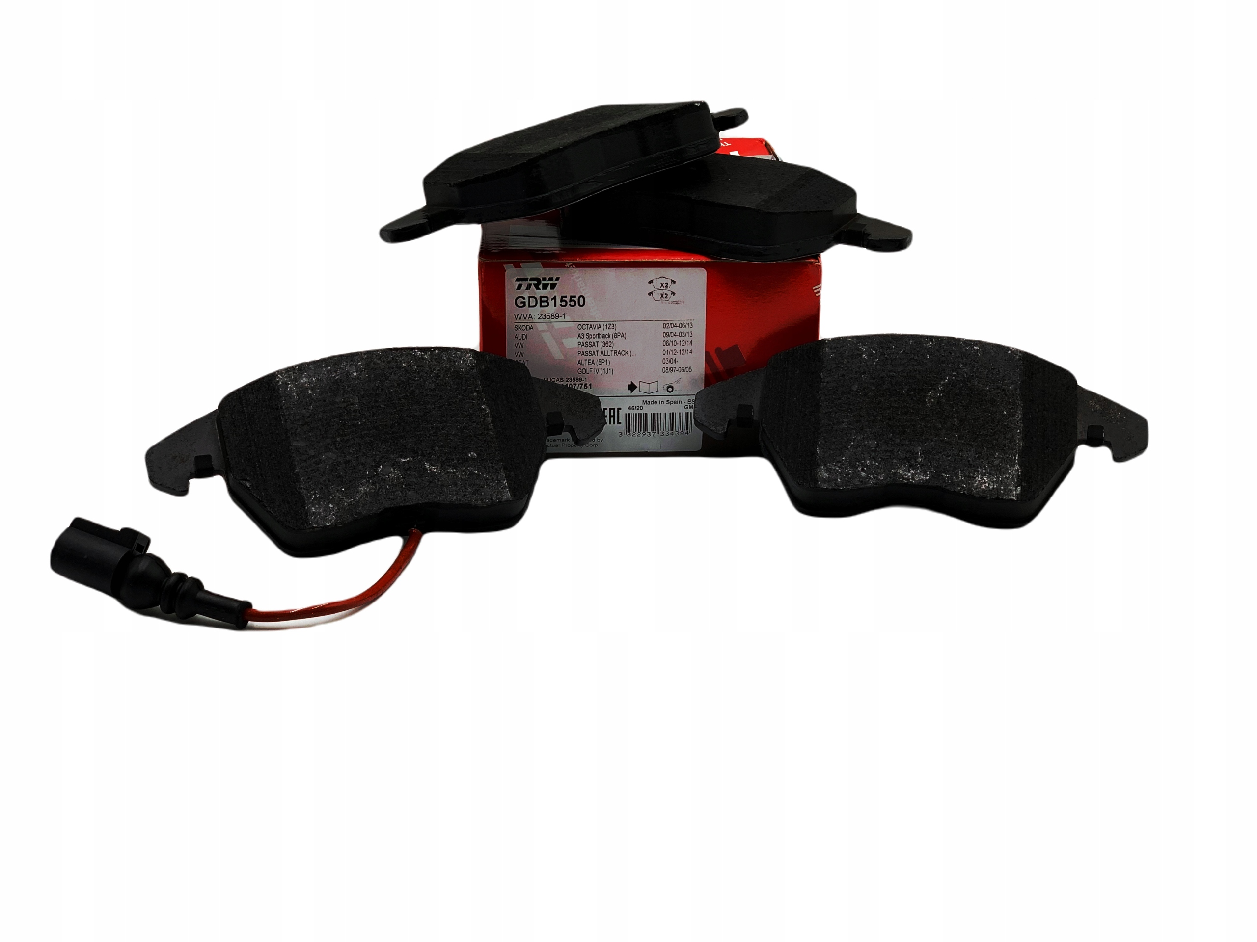 

Klocki Ham Trw Gdb 1550 Vw Passat B6 05-10 Przód