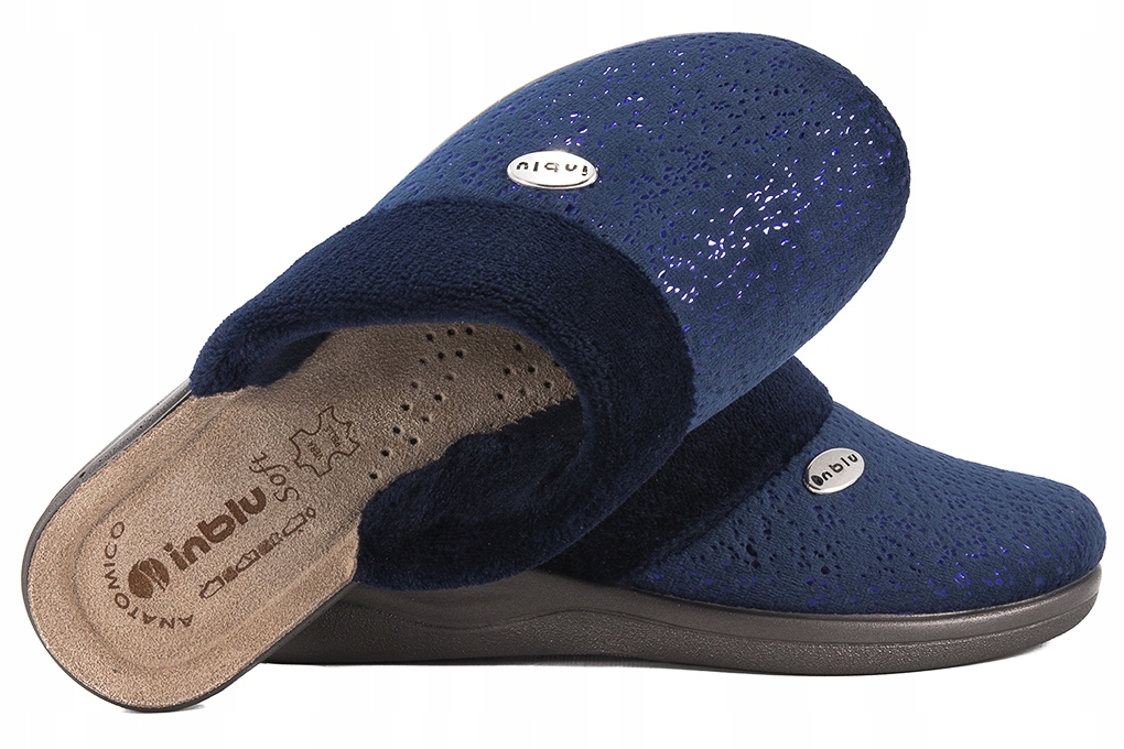 

Inblu CF-34 Domowe Damskie Kapcie Klapki Skóra 37