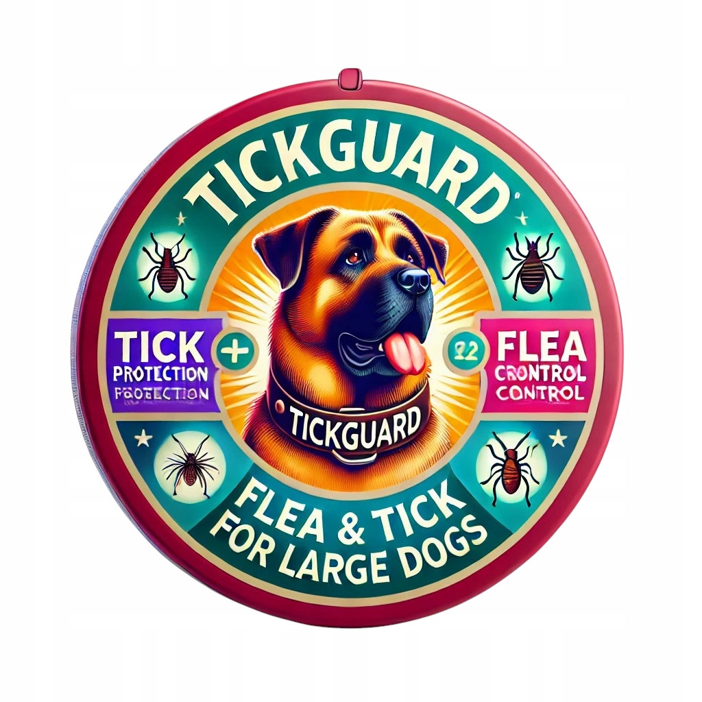 Obojek pro velkého psa proti klíšťatům Přírodní blechy M L XL Klíšťatům