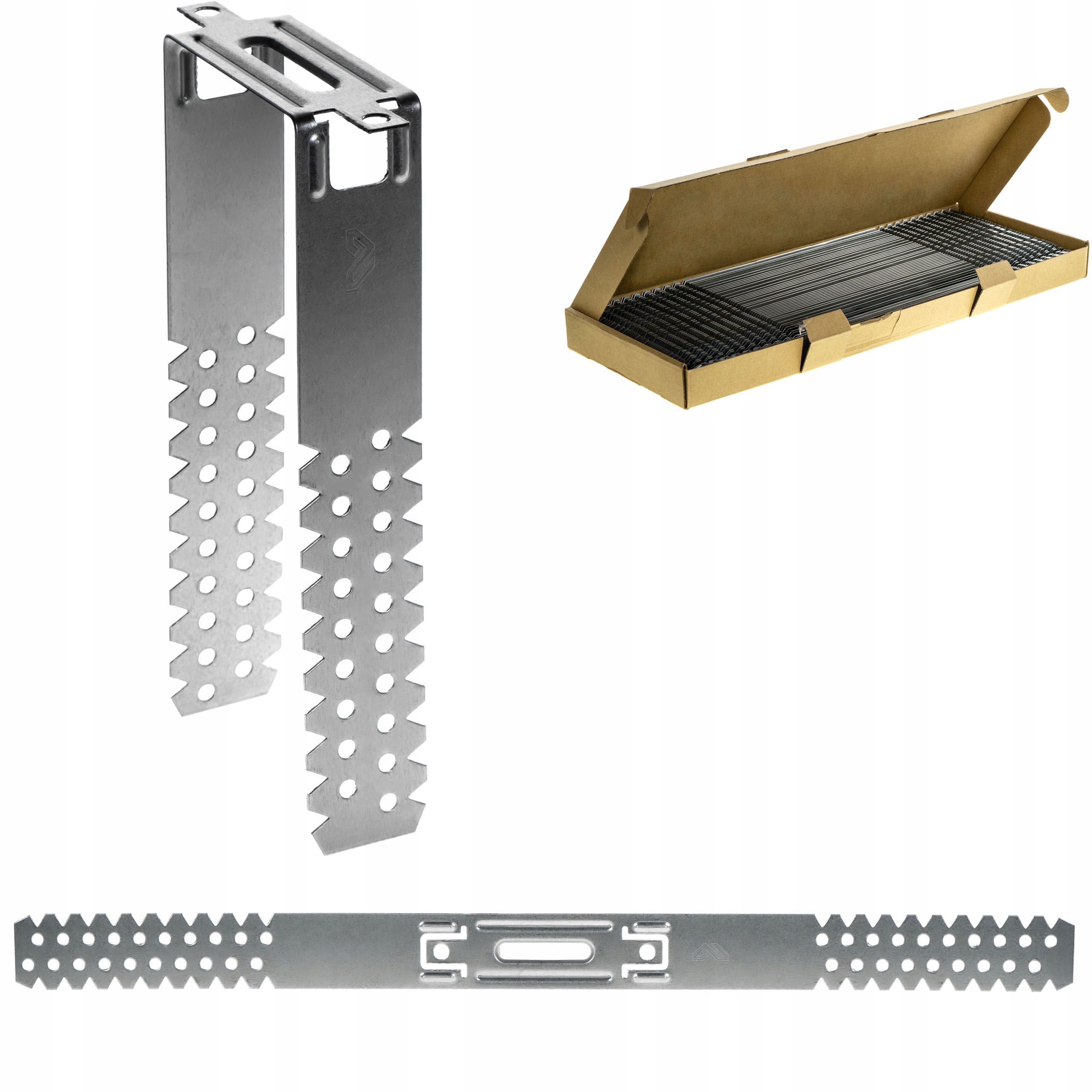 Věšák Es plochý na CD profily 60 x 175 mm 100 ks Silný 0,8 mm Budmat