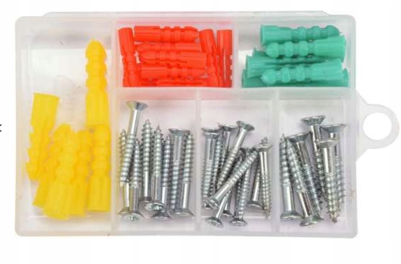 

Wkręty i kołki rozporowe zestaw 52szt Yato