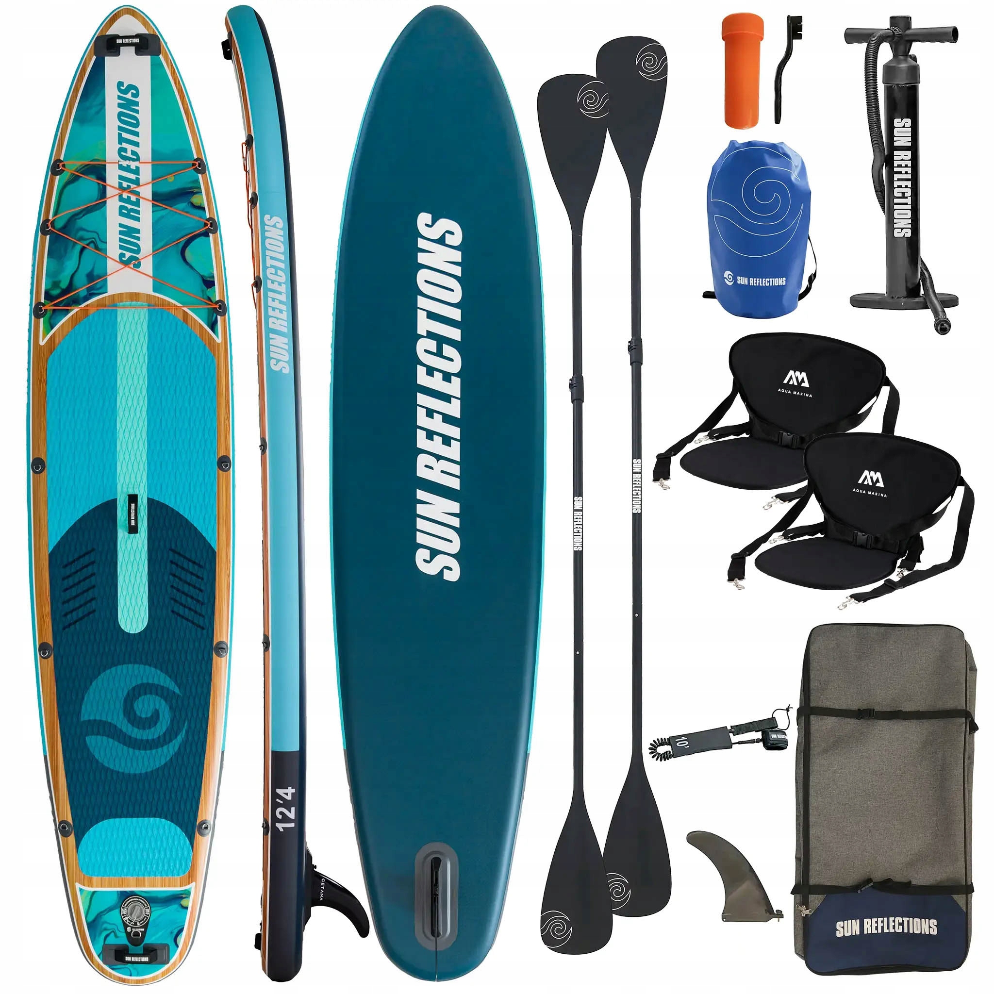 Nafukovací Paddleboard Sun Reflections Multi 12&amp;#39;4&amp;quot; COMBO 376 CM za 9226 ...