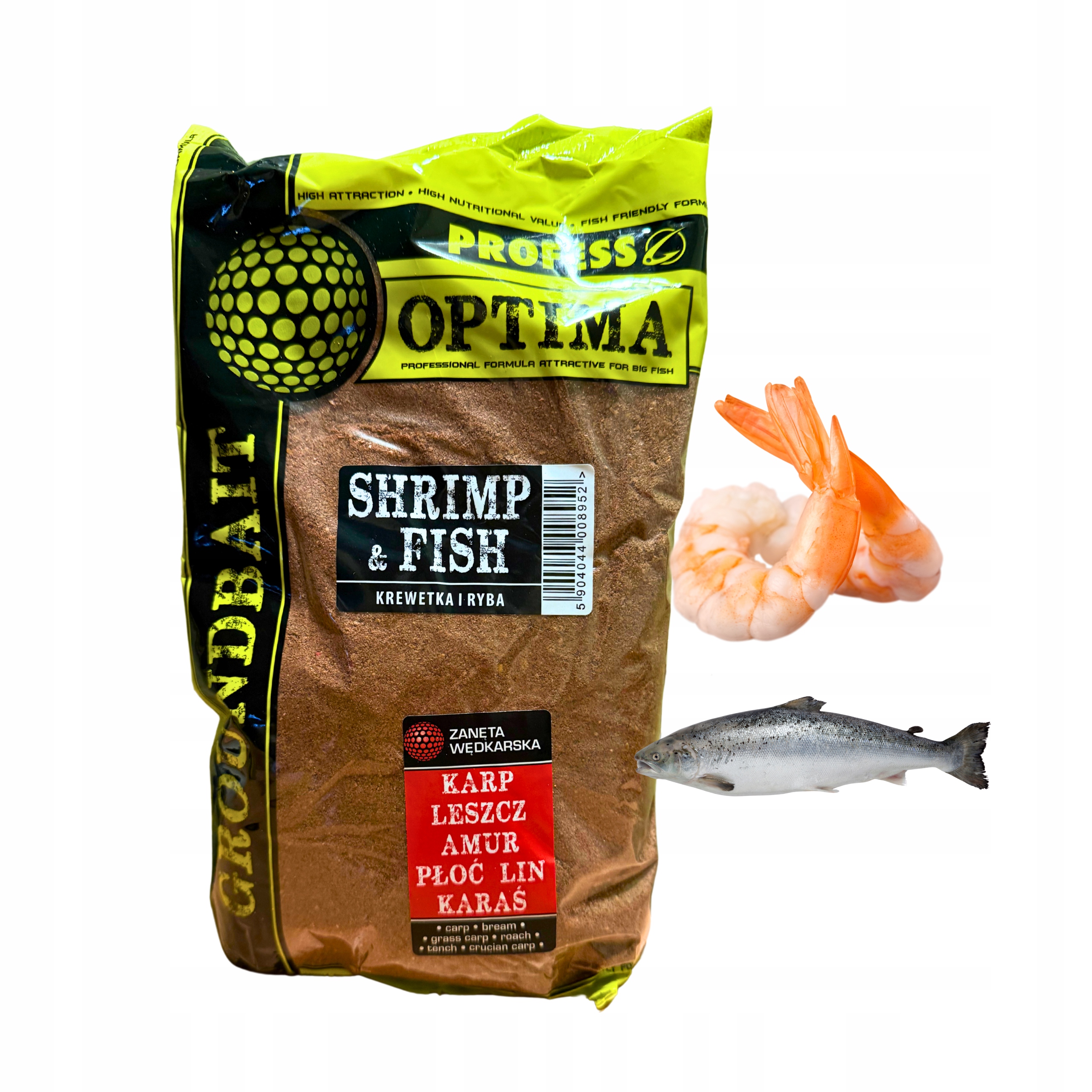 Zanęta Optima 1 kg Profess Krewetka Ryba