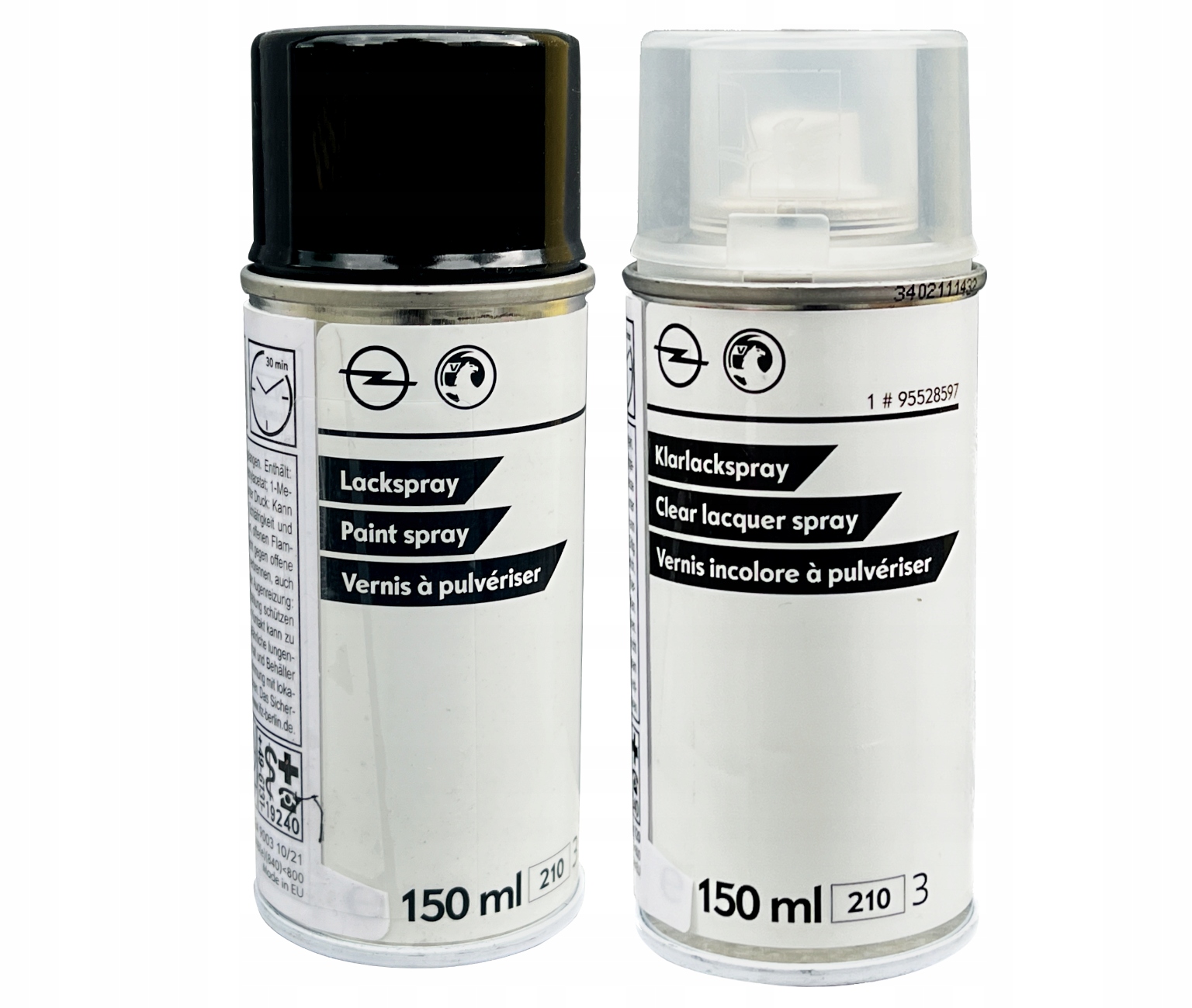 Lakier do Opel Z22Y Zestaw 2x150ml Spray Onyxschwarz Met.